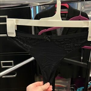 Auden Black Lace thong